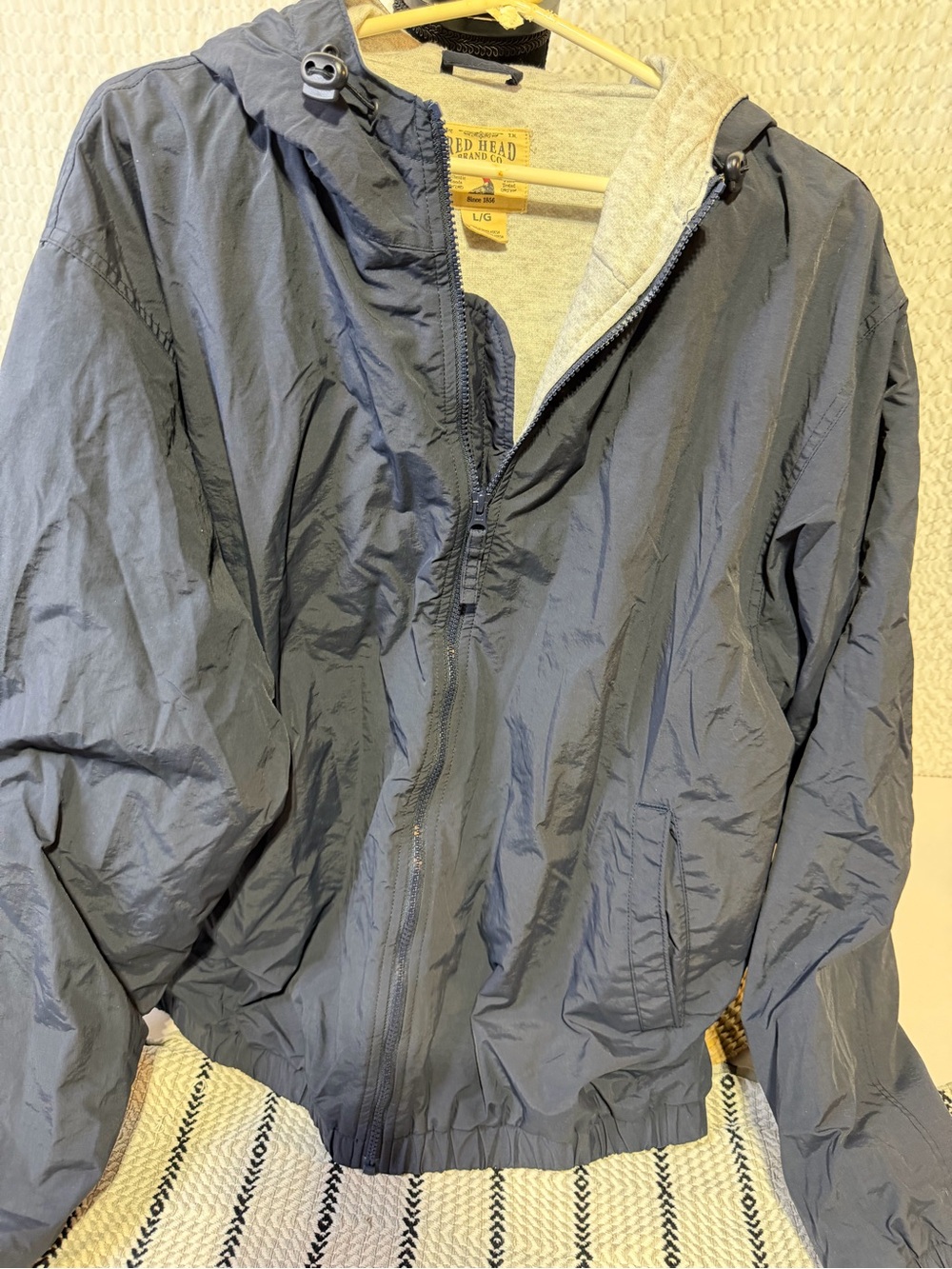 RedHead Slate Blue Hooded Bomber Jacket